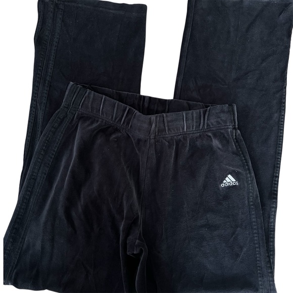 adidas Pants - Adidas y2k wide leg velour sweatpants